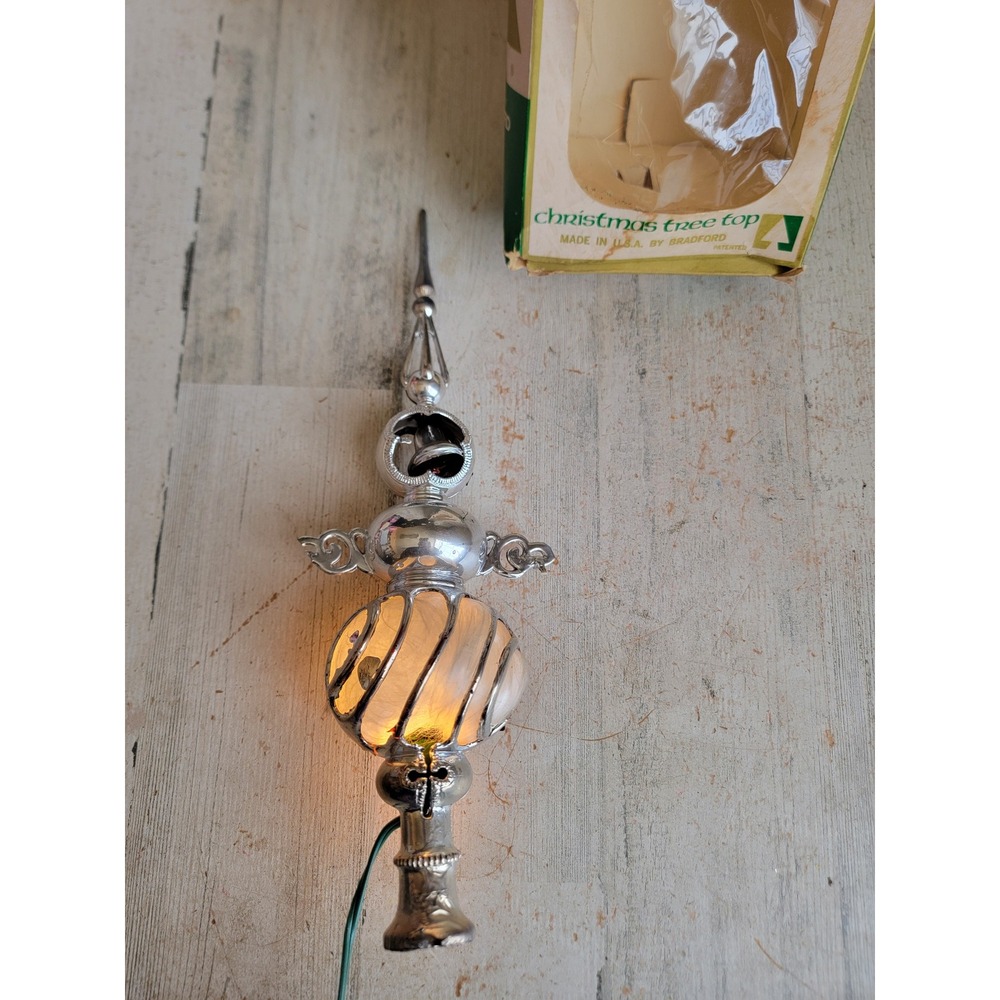 Bradford carillon tree spire light up topper Xmas vintage Unique Home